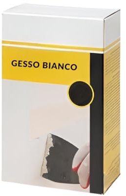 Plâtre blanc 1 kg – plâtre blanc à prise rapide pour fixation et travaux à la maison, bricolage et réparation – Fabriqué en Italie, application facile et haute résistance