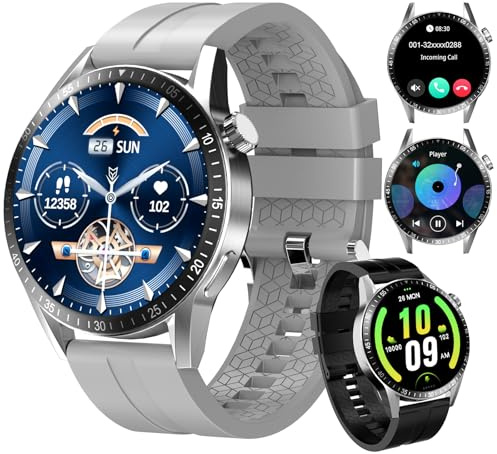 Homailida Smartwatch herr med Bluetooth-samtal, 1.39 Företag och Sport fitnessklocka med SpO2-monitor puls sömnmonitor stegräknare klocka 100+ sportlägen, Vattentät IP68 för Android iOS
