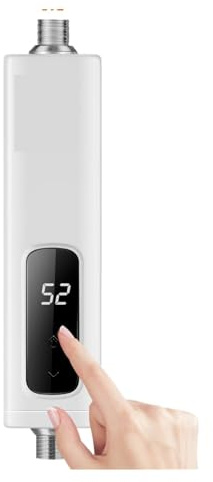 Scaldabagno Scaldabagno Elettrico 3500W Mini Scaldabagno Istantaneo Senza Serbatoio Impermeabile Cucina Bagno Doccia Acqua Calda Riscaldamento Rapido,Risparmia energia