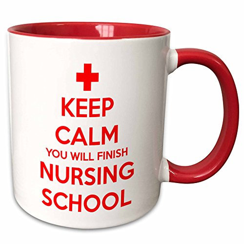 Tazze Di Caffè Particolari Tazza Da Caffe 330Ml, Keep Calm You Will Finish Nursing School Tazzine Da Caffè Con Manico Per Tè Compleanno Ufficio