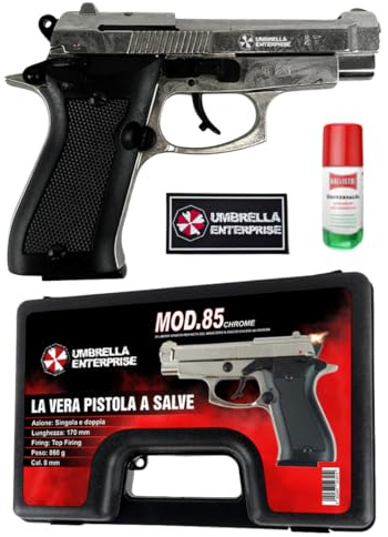 Umbrella Pistola Salve Mod. 85 Chrome + Olio