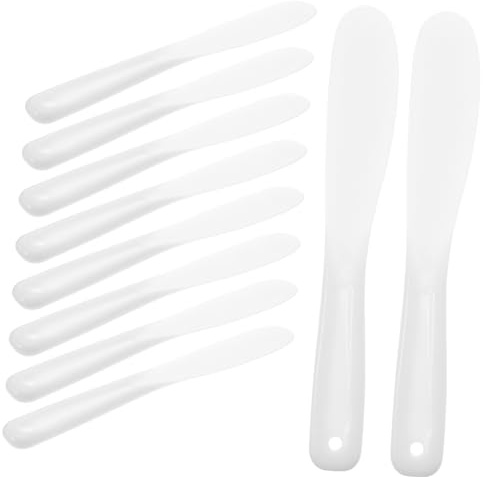 PENIKOKO 10 piezas Espátulas Cosméticas de Mezcla Herramientas Multifuncionales de Duraderas para Maquillaje y Profesional y Doméstico Fáciles de Limpiar y Resistentes Reutilizable