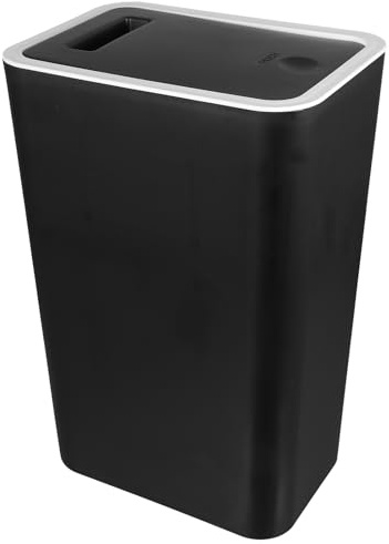 OSALADI Bote de Basura para Cocina y Baño con Tapa, Capacidad 10l, Diseño Simple y Práctico, Base Sólida y Apertura Amplia para Uso Doméstico