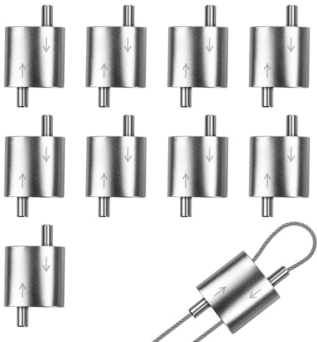 Abrazadera bidireccional ajustable para cuerda de alambre de acero bidireccional, dispositivo de bloqueo para levantar objetos pesados, clip de cuerda de alambre
