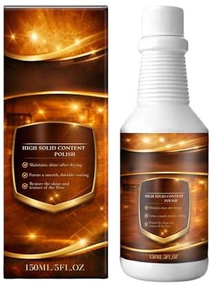Restaurador de suelos de madera de 150 ml, parqué restaurador abrillantador, fórmula restauradora, renovación del brillo, fácil aplicación para suelos de madera laminada, para cocina, salón o sótano