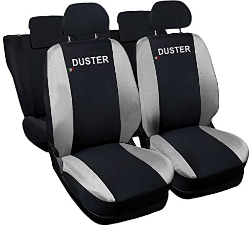 Lupex Shop Dacia Duster zweifarbige Sitzbezüge - schwarz hellgrau