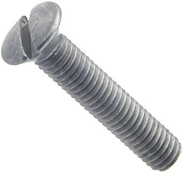 Linsensenkschraube mit Schlitz DIN 964 4.8 Stahl blank M 2,5 x 8-2000 Stück
