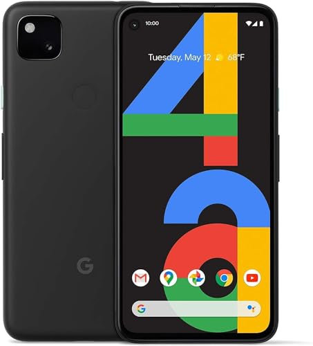 Google Pixel 4A 5G 128GB 6GB US Version - Just Black (Renewed)