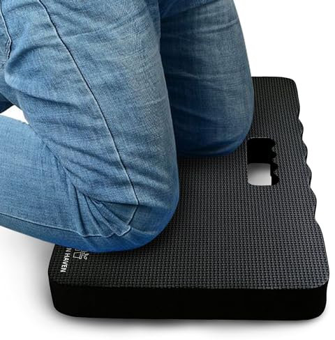 Green Haven Ginocchiere da giardino super comode, spesse e spesse, in schiuma ad alta densità, imbottitura in schiuma EVA extra morbida, ginocchiere per giardinaggio e lavoro all'aperto, cuscino per