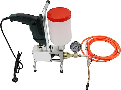 INTBUYING 110V High Pressure Injection Pump Grouting Applicator Machine Electric Grout Mortar Plugging Machine Building Crack Filling Machine 650W