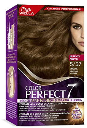Wella Color Perfect - Tinte de Coloración Permanente para un Cabello Hidratado y Luminoso- Tono Castaño Seductor