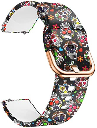 FACDEM 18 mm Smartwatch-Armband für Garmin Venu 2S/Vivoactive 3S 4S Silikon-Armband Ersatzarmband Zubehör für Active S Armband, 18mm For Venu 2S, Achat