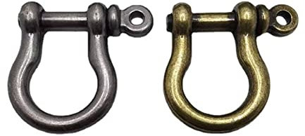 ELSAIL 1/5/10Pcs Anchor Shackle Screw Pin For Outdoor Camping Survival Rope Bracelets U-Shaped Stainless Steel Shackle Buckle (Color : Style 2)