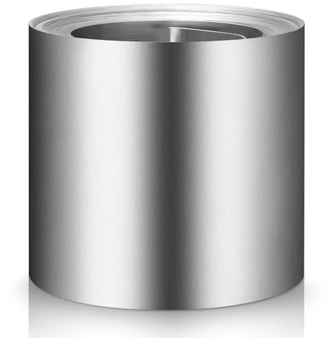 Blulu 1 Roll 8 x 50' Aluminum Flashing Roll, 0.36mm Thickness Weatherproof Metal Aluminum Roof Panels, Roof Flashing Strip for Sealing Windows Doors Backyard Outdoor Gardens Moss Stains Prevention