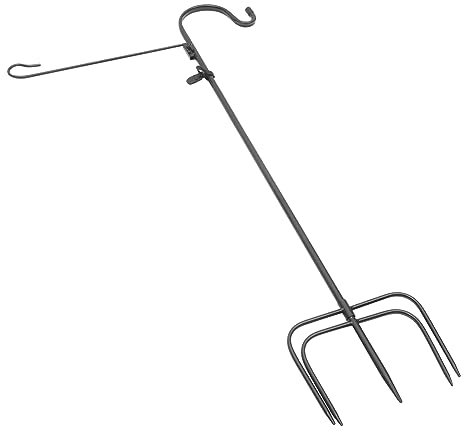 Amosfun 1satz Pflanzenhaken Mit Flaggenhalter Für Garten Und Terrassendekoration Zum Aufhängen Von Blumenampeln Vogelhäusern Und Lichtern