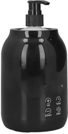 Massage Oil Warmer Bottle, Professional Electric Lotion Digital Heater with Oil Bottle, Touch Control Automatic Oil Warmer Heated Oil Lotion Cream for SPA, Salon, Barber Shops