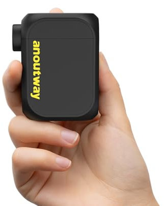 anoutway Tiny E-Pump Fahrradpumpe AT1(NO Pressure Gauge), Mini-Portable Luftpumpe für Fahrradreifen, Autoabschaltung, MAX 120 PSI Elektrische Fahrradpumpe für Schrader- und Presta-Ventil