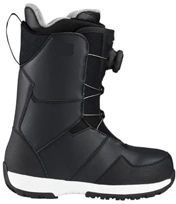 Damen-Skischuhe, wasserdicht und Schnee-Winterstiefel, isolierte und atmungsaktive warme , Snowboard-Sportstiefel, Damen-Ski-Anti-Rutsch-Schuhe for kaltes Wetter, Schnee-Skischuhe, Skiausrüstung(Black