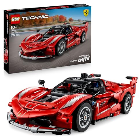 LEGO Technic Ferrari FXX K Rennwagen Spielzeug – Automodell zum Bauen und Ausstellen mit V12-Motor und beweglichen Kolben – Motorsport Geschenk für Jungen ab 10 Jahren – 42212