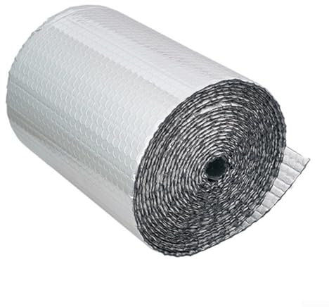 Reflejo adecuado del calor con lámina de aluminio de espuma de burbujas de doble capa para eficiencia espacial