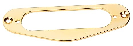 Goldener Tonabnehmer Montagering aus Metall für St E-gitarren | Single Coil Rahmen, Selbstgemacht Ersatzteil für Gitarristen und Luthiers, Gb407f, 1 Stück