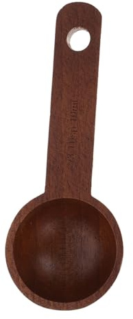 FONDOTIN Cuchara Medidora De Madera Para Café 10 Ml De Nogal Negro, Mango Ergonómico, Ligera y Portátil, Adecuada Para Té y Condimentos, Adecuado Para Cocina y Uso Doméstico