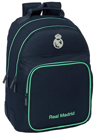 REAL MADRID 2ª EQUIPACIÓN 25/26 - Mochila Escolar Infantil, Ideal para Niños de Diferentes Edades, Cómoda y Versátil, Calidad y Resistencia, 32x15x42 cm