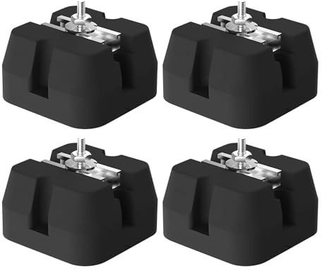 Basis-Pads Für Split-Klimaanlagen, Unterlage für Klimaanlagen und Wärmepumpen, Antivibrationsmatte Und Schwere Standfüße, 4-Teiliges Set Für Die Verwendung Im Außenbereich Auf Festem