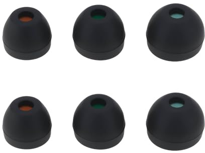 ECSiNG 3 Pairs Wireless Earphones Black Silicone Earplug Cover Compatible with B&O Beoplay EX EQ E8