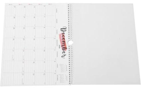 SAFIGLE Wandkalender 2026-2027 mit 18 Monaten Großer Blockkalender aus Papier Einfacher Monatsplaner für Schule und Zuhause mit Familienplanung und Spiralbindung