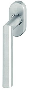 HOPPE Fenstergriff Modell Amsterdam 0400/US956 Aluminium silberfarben eloxiert mit Secustik® Sperrmechanismus