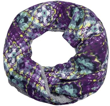 Sunsa Damen Winter Loop Schal Warmer weichem Fleece Schlauchschal Rundschal Teddyfutter (grau)