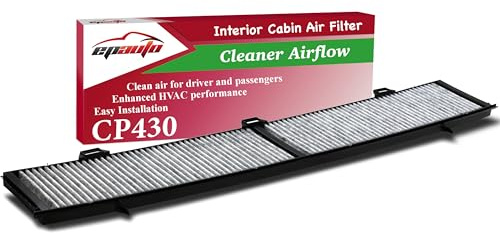 EPAuto CP430 (CUK8430) Cabin Air Filter with Activated Carbon, Replacement for BMW 128i, 135i, 328i, 335i, 740i, 740Li, 760Li, X1 (2012–2015), X3 (2012), 1 Series M, 3 Series E90/E92 – Fits 2006–2015