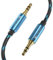 Ultra HDTV Aux Kabel 3,5mm Klinkenkabel [5M] Stereo Audio Kabel Klinke auf Klinke, Nylon Geflochten, Hochwertig für Kopfhörer, Auto, Handy, PC, Lautsprecher, Stereoanlagen, MP3-Player usw.