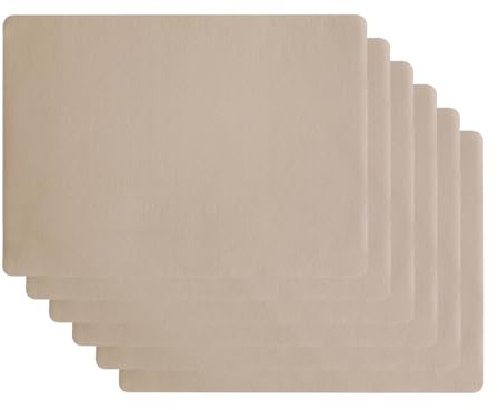ASA Selection Tischset Lederoptik Stone 46 x 33 cm Set6