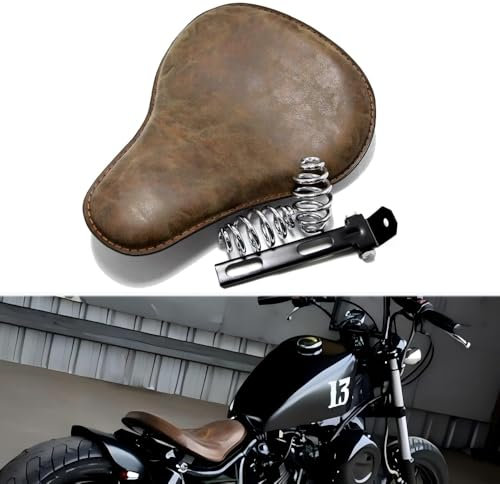 Moto Selle Bobber, Coussin de siège Solo de moto, pour Chopper Sportster Bobber et Application personnalisée