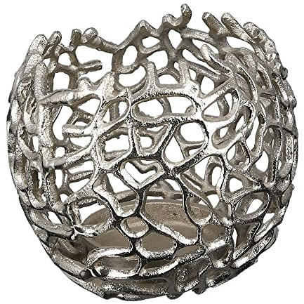 Casablanca Leuchter Twigs Aluminium D16cm antiksilberfarben