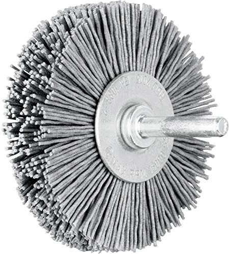 PFERD TOOLS Rundbürste ungezopft RBU | Ø 70x15mm Schaft-ø 6mm SiC-Filament-ø 0,90 | 43198006 – für Geradschleifer, Bohrmaschinen, Biegwellen