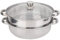 Marvellous Pentola a Vapore con Coperchio, Vaporiera per Alimenti a 2 Livelli, Pentole per Cottura a Vapore in Acciaio Inossidabile 27 cm/11in, per Cucinare Verdure Carne Pesce Zuppe