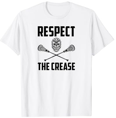 Respect the Crease Lacrosse Goalie woman men T-Shirt
