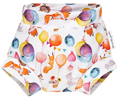 Windelmanufaktur waschbare und wiederverwendbare Schwimmwindel, Badewindel - Made in Germany (Ballontiere, XL)