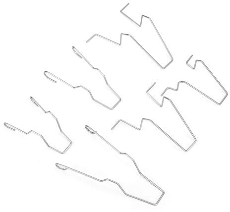 Stahl Scheinwerfer Scheinwerfer Dip Abblendlicht Scheinwerfer Lampe Haltefeder Clip Clamp Scheinwerfer-Haltefederclip 6Pcs Scheinwerferlampe-Haltefederclip-Klemme für H1/H3/H4/H7