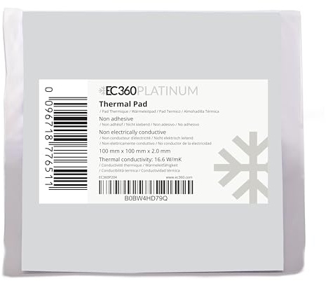 EC360® PLATINUM 16,6W/mK Wärmeleitpad (100 x 100 x 2,0 mm)