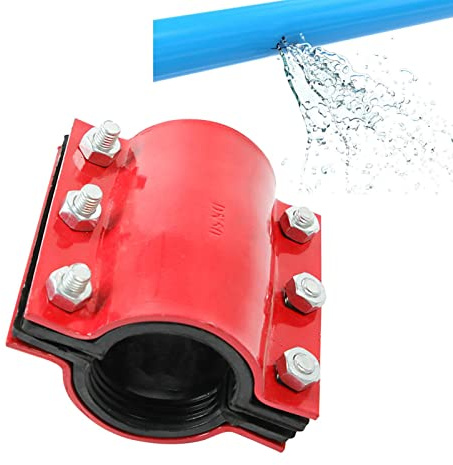 Rianpesn Water Pipe Repair Clamp - Water Pipe Repair Steel Repair Clamp,Easy to Install Sturdy Pipe Repair Clamp for Various Hose, Fix Pipe Leaks Effortlessly