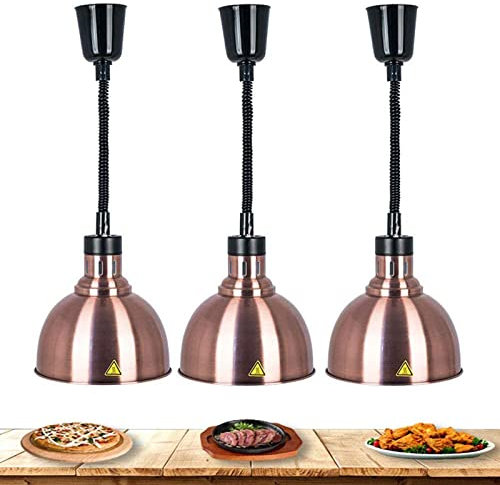 CGLYYDS Lampe Chauffe-Plats,Télescopique Lampe Infrarouge Lampe Cuisine Lustre pour Buffet Chauffant,Restaurant De Cuisine D'hôtel Buffet Garder Les Aliments Au Chaud
