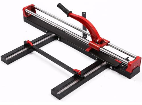 HEYOUTH Fliesenschneider Manuell,Flisenschneidmaschine 800mm Schnittlänge,Schnittstärke 8-15mm,Robuste Bauweise, Winkelanschlag von 0° bis 60° / Rutschfeste Unterlage, Tile Cutter