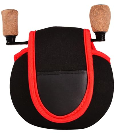 gifyym Angelrollen Tasche | Robustes Material | Fliegenrollen Schutzhülle | Dicke wasserdichte Abdeckung für Spinnrollen | Organizer für Angelzubehör und Aufbewahrung für Outdoor-Aktivitäten