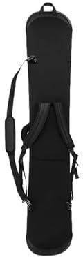 BUUNHI Skitasche 135-160 cm Skifahren Snowboard Tasche Snowboard Rucksack Abdeckung Knödel Haut Tragbare Ski Board Tragetasche Skisack(Black,145 * 30cm)