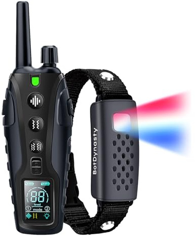 BotDynasty Humane Anti Bark Collar for Dogs – No Shock, Adjustable Sound & Vibration, Short-Session Training, Waterproof, For Small Medium Large Dogs (Black)