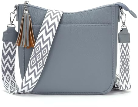 YISUOHOOM Sac Bandouliere Femme Bleu Gris Sac a Main Sacoche Femme Bandoulière sacs à main portés main